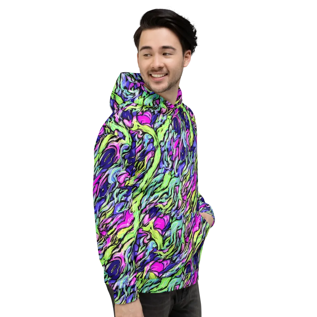 Fluoro Current on Hoodie — Right