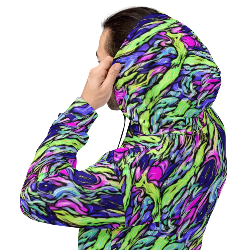 Fluoro Current on Hoodie — Back