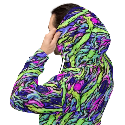 Fluoro Current on a Hoodie