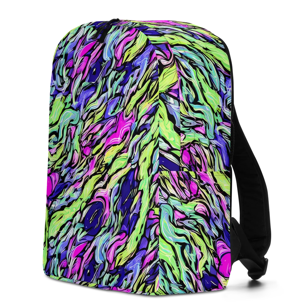 Fluoro Current on Minimalist Backpack — Left