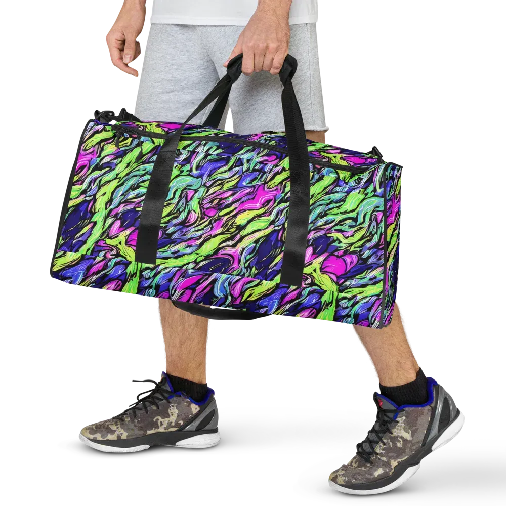 Fluoro Current on Duffle Bag — Front