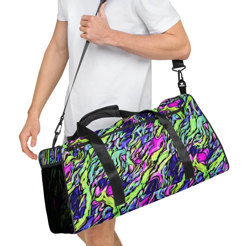 Fluoro Current on Duffle Bag — Right Front