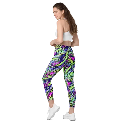 Fluoro Current on a Leggings with Pockets
