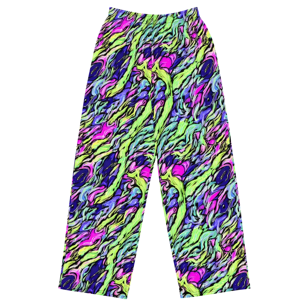 Fluoro Current on Wide-Leg Pants — Front
