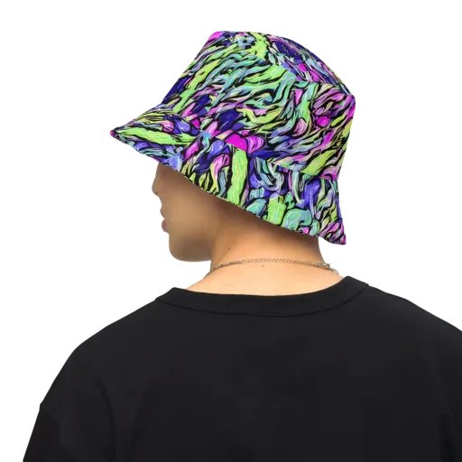 Fluoro Current on a Reversible Bucket Hat