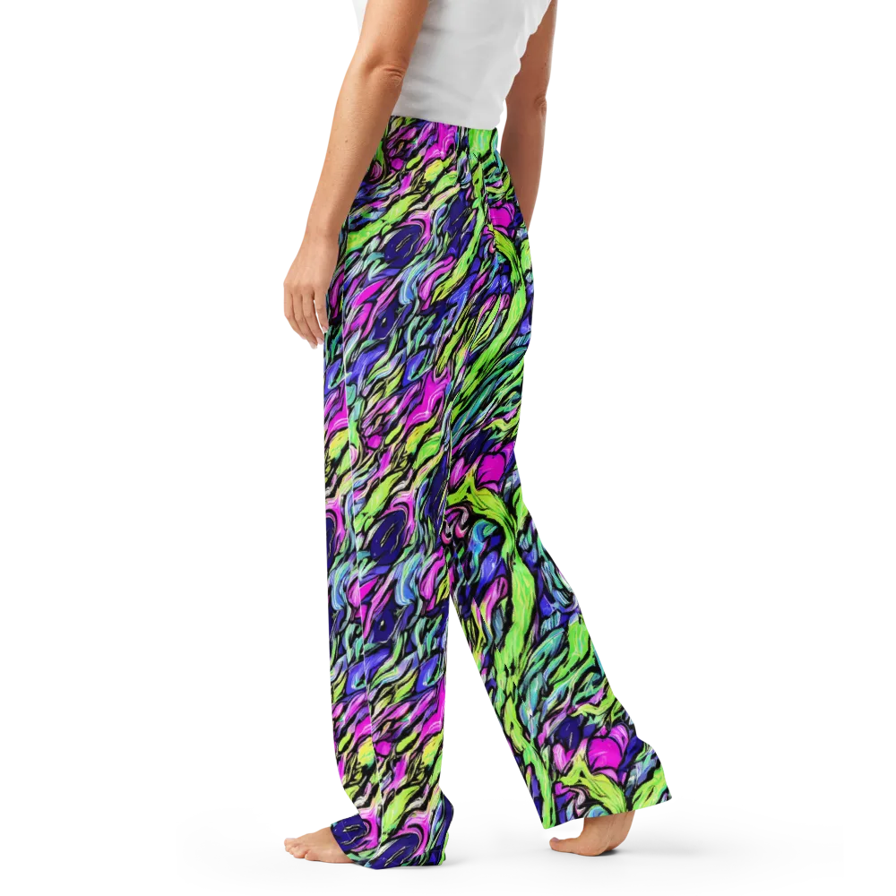 Fluoro Current on Women's Pajama Pants — Left