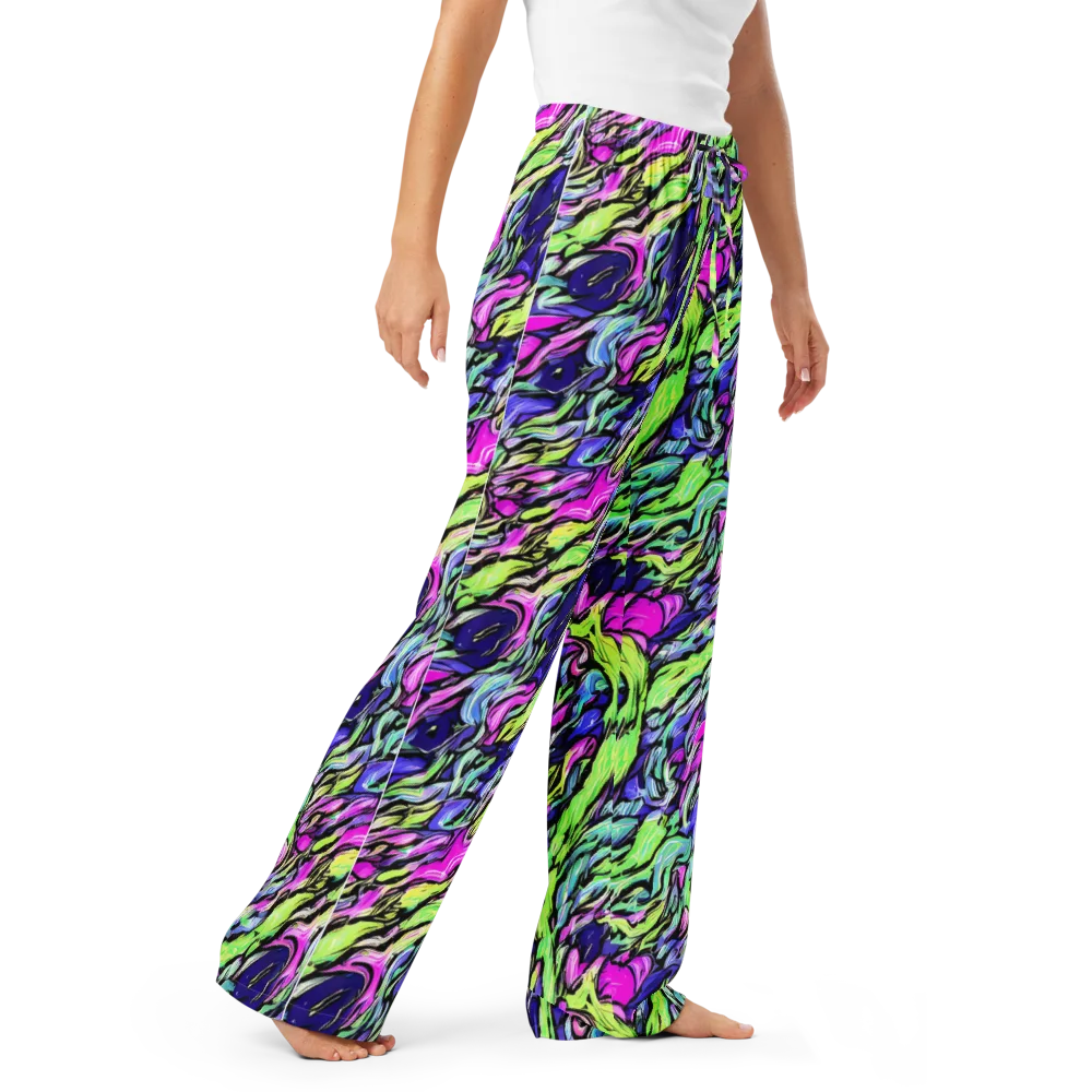 Fluoro Current on Women's Pajama Pants — Right Front