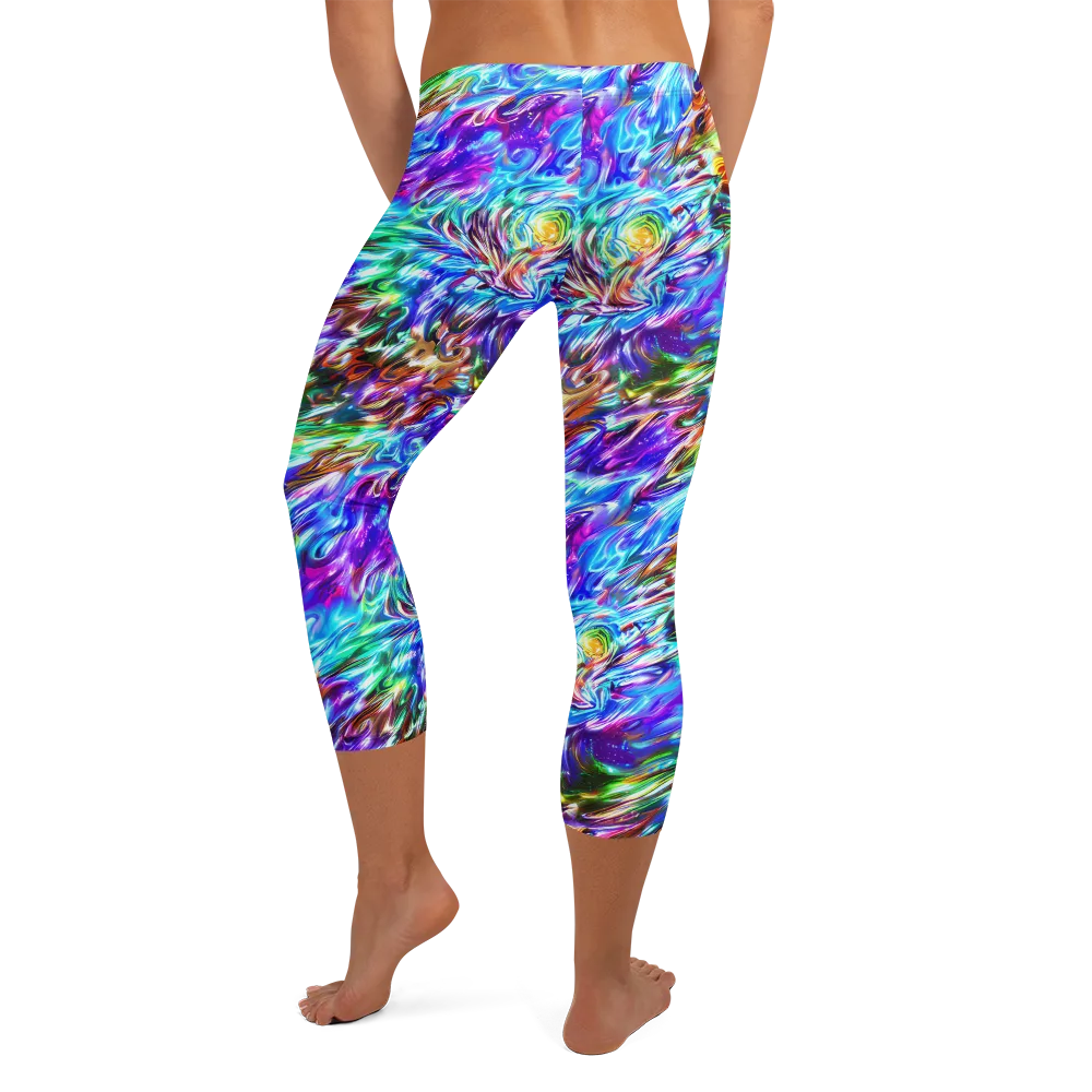 Faini Whirlwind on Capri Leggings — Back