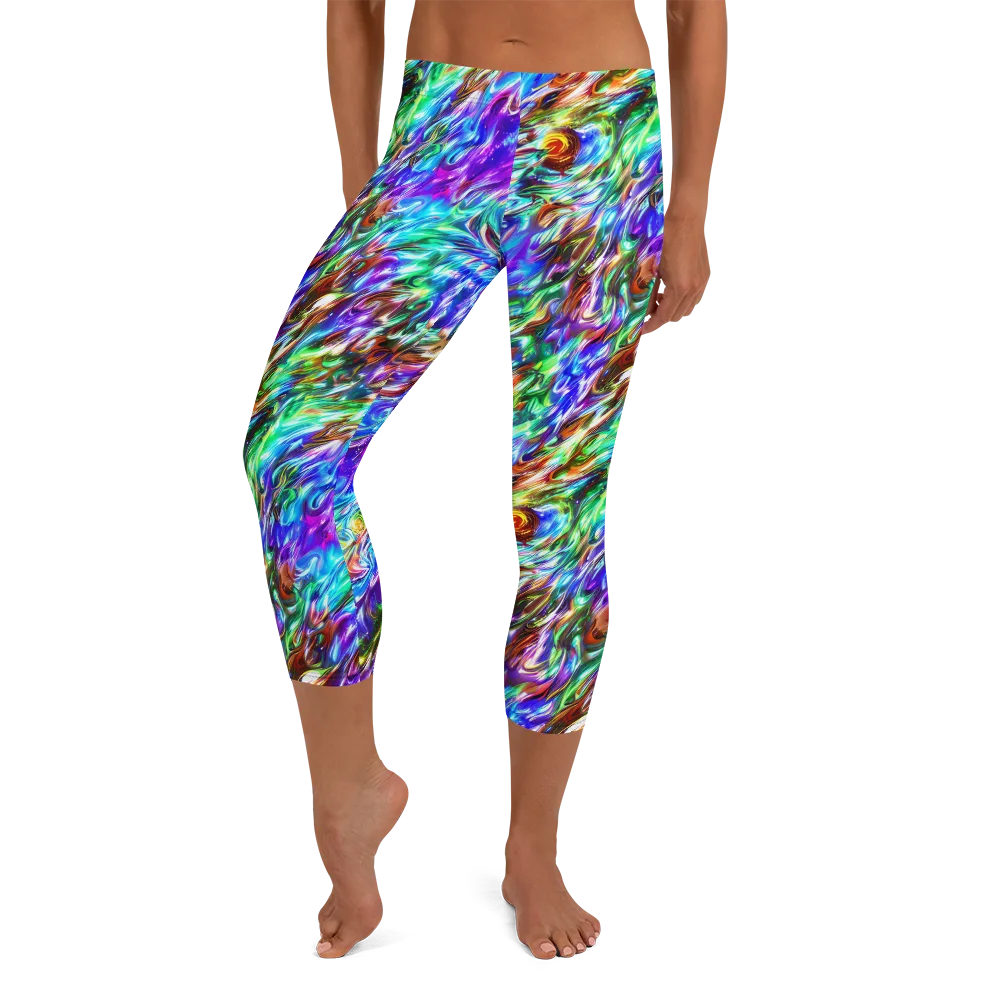 Faini Whirlwind on Capri Leggings — Front