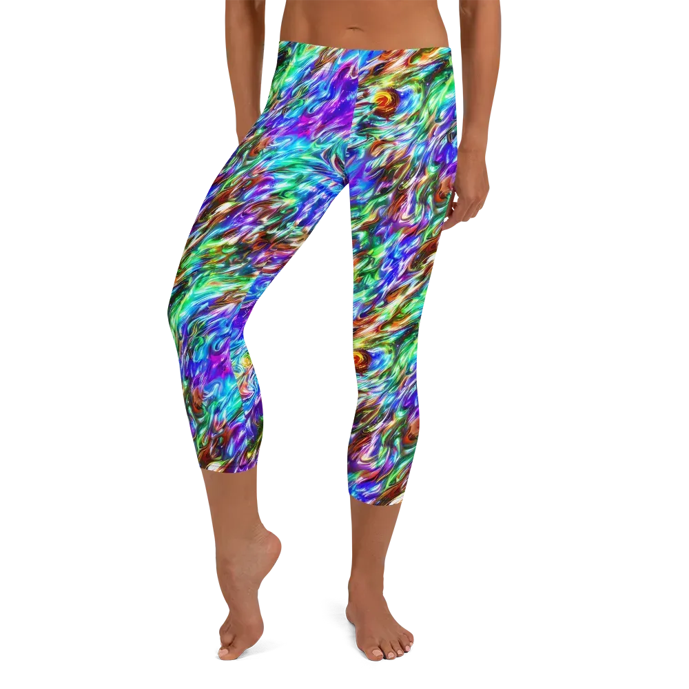 Faini Whirlwind on Capri Leggings — Front