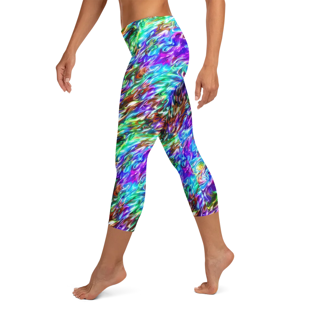 Faini Whirlwind on Capri Leggings — Left