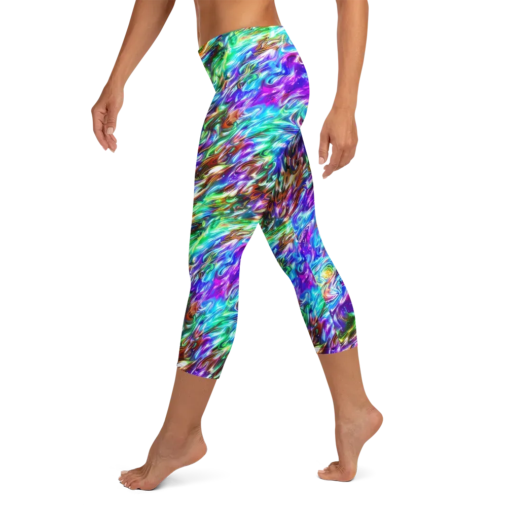 Faini Whirlwind on Capri Leggings — Left