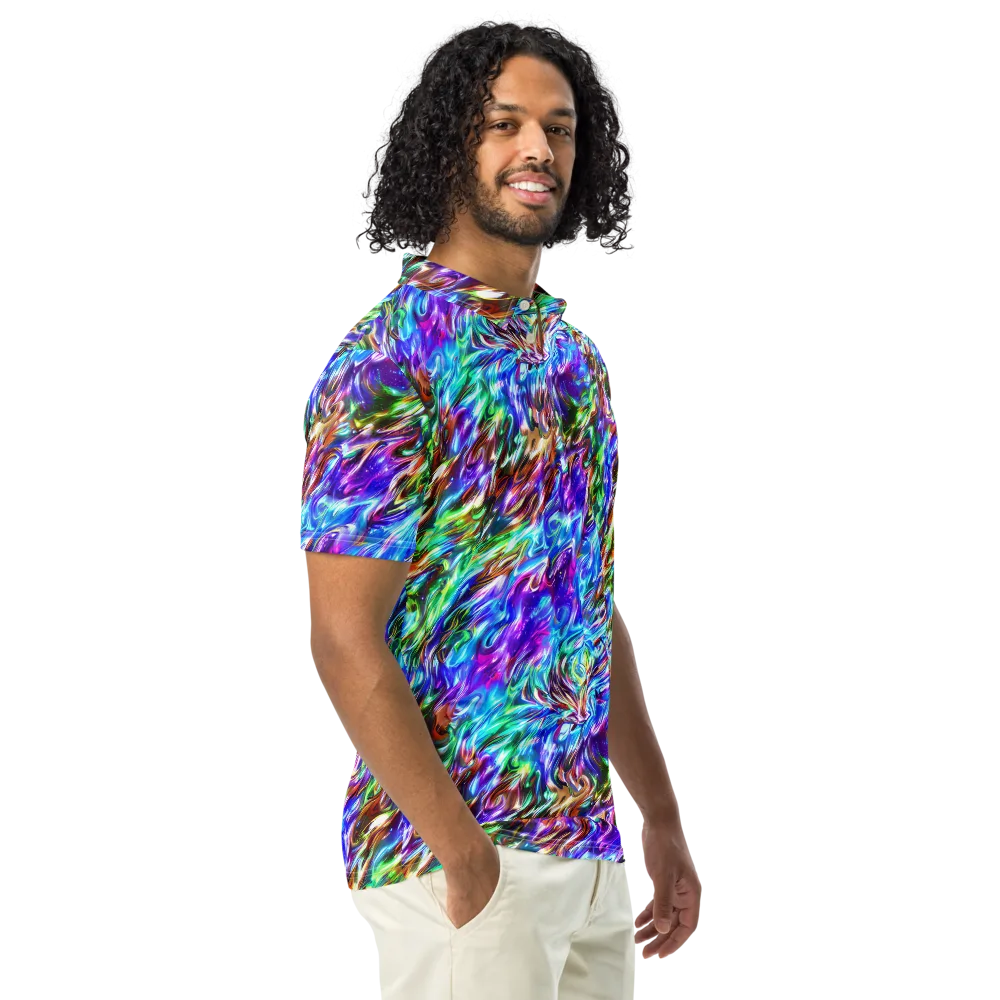 Faini Whirlwind on Men's Slim Fit Polo Shirt — Right Front