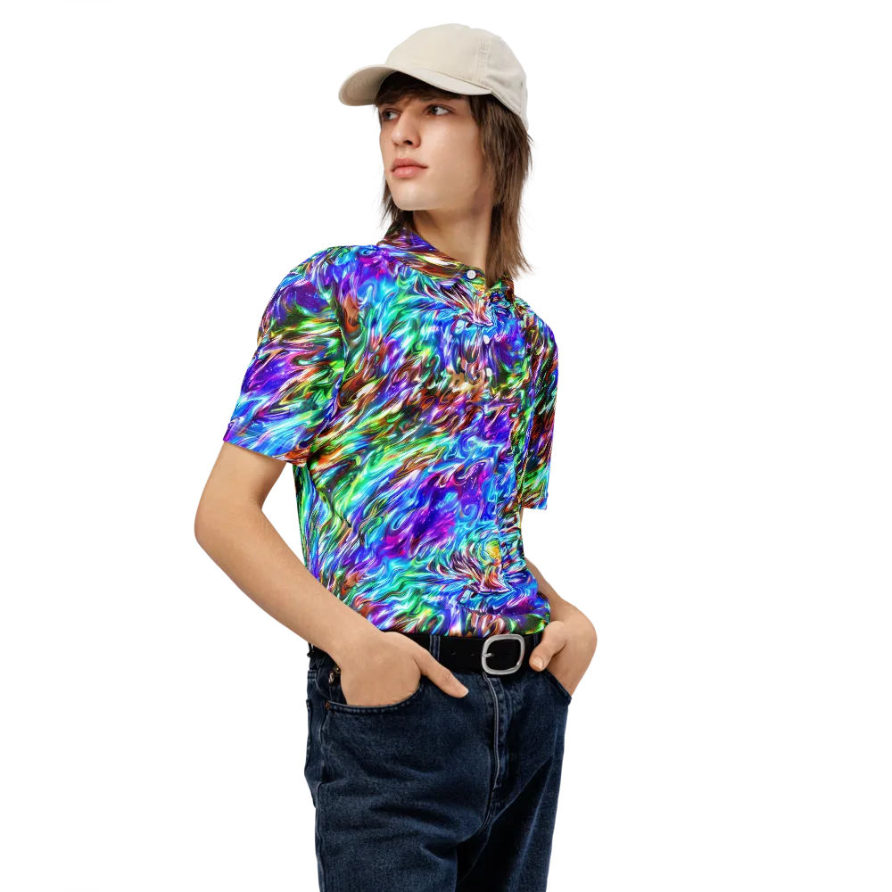 Faini Whirlwind on Men's Slim Fit Polo Shirt — Right Front