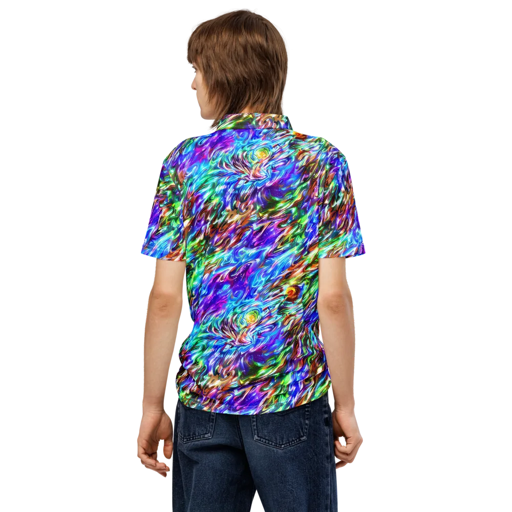 Faini Whirlwind on Men's Slim Fit Polo Shirt — Back