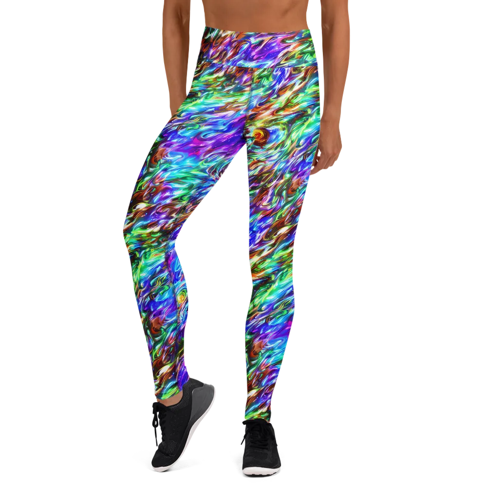 Faini Whirlwind on Yoga Leggings — Front