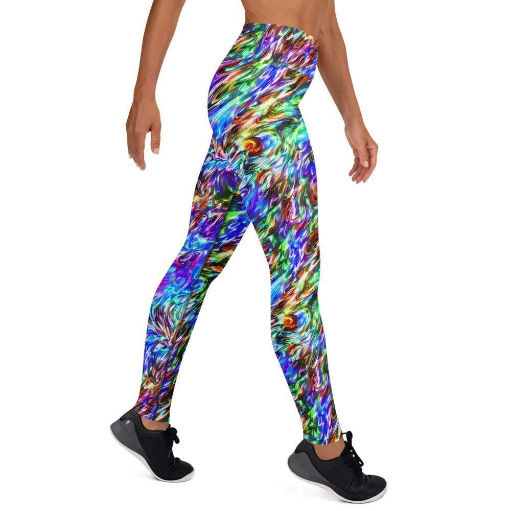 Faini Whirlwind on Yoga Leggings — Right