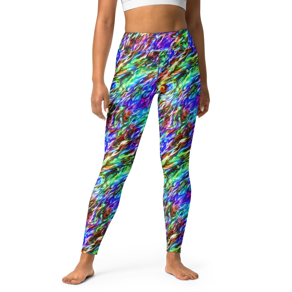 Faini Whirlwind on Yoga Leggings — Front