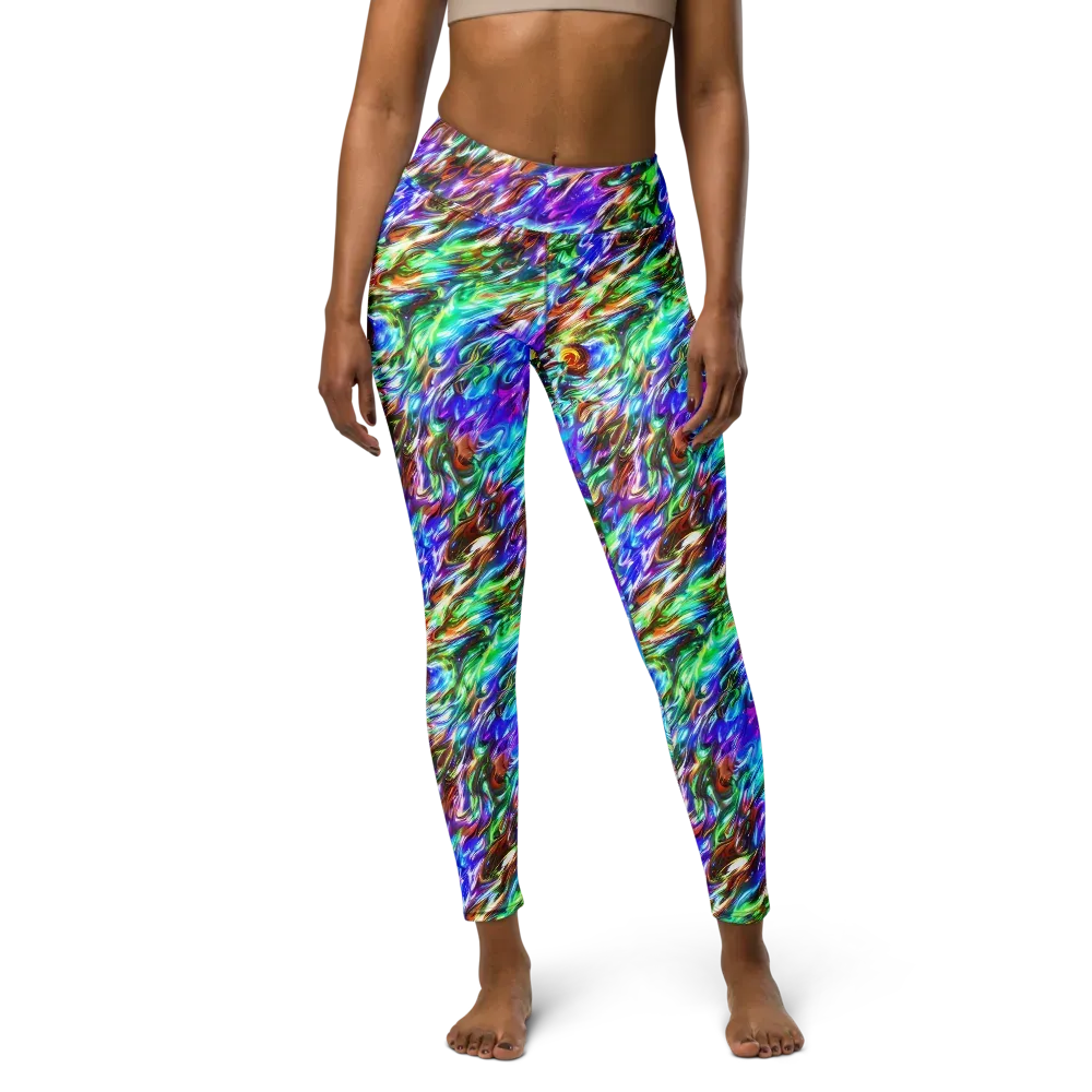 Faini Whirlwind on Yoga Leggings — Front
