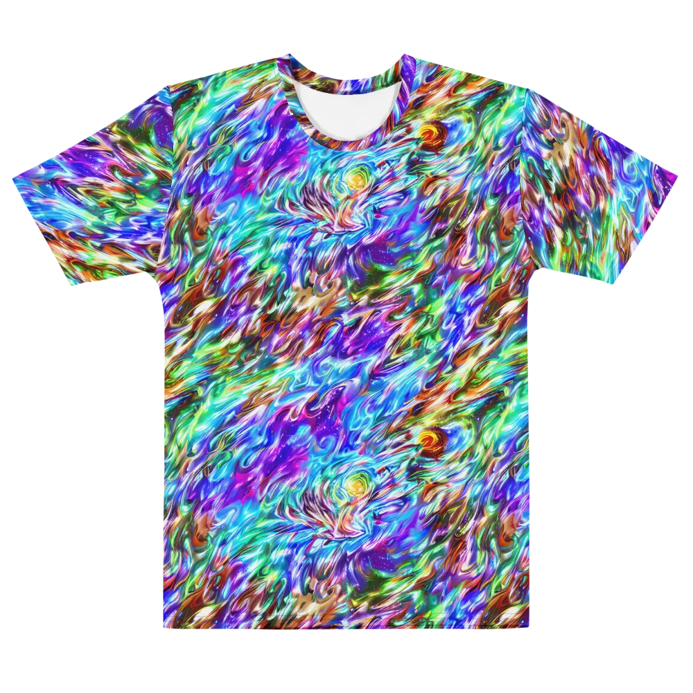 Faini Whirlwind on Men's Cotton Crew Neck T-Shirt — Front
