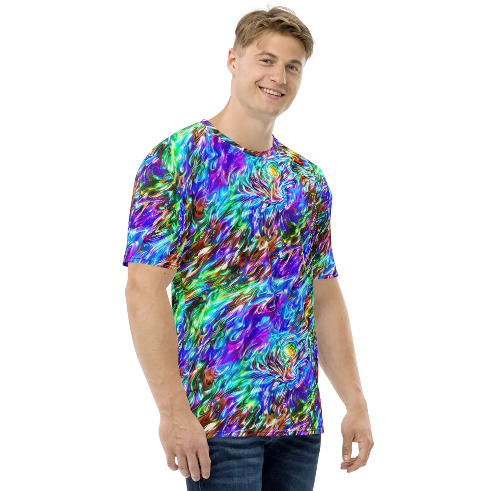 Faini Whirlwind on Men's Crew Neck T-Shirt — Right