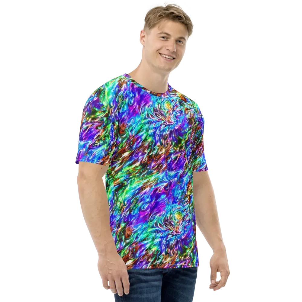Faini Whirlwind on Men's Crew Neck T-Shirt — Right