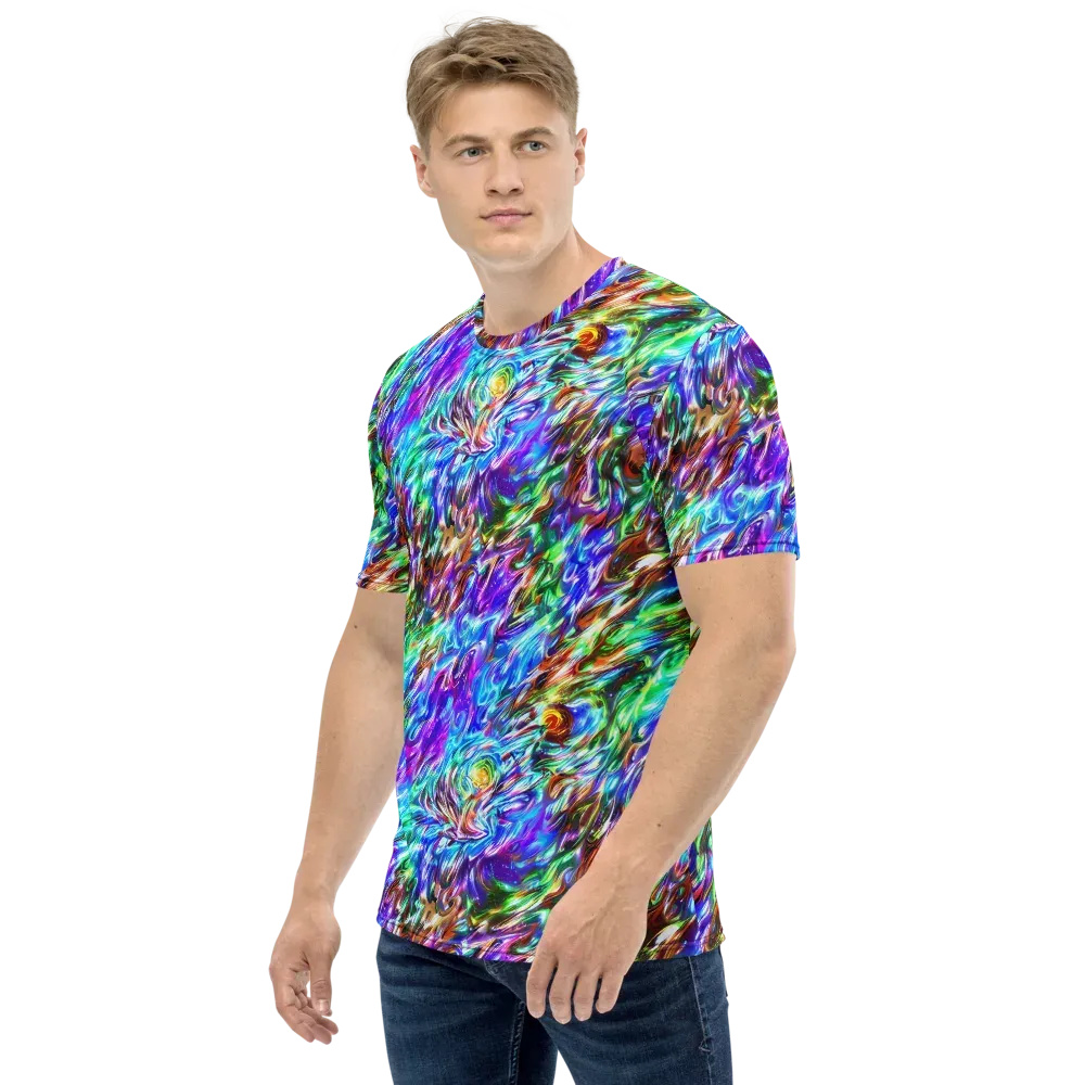 Faini Whirlwind on Men's Crew Neck T-Shirt — Left
