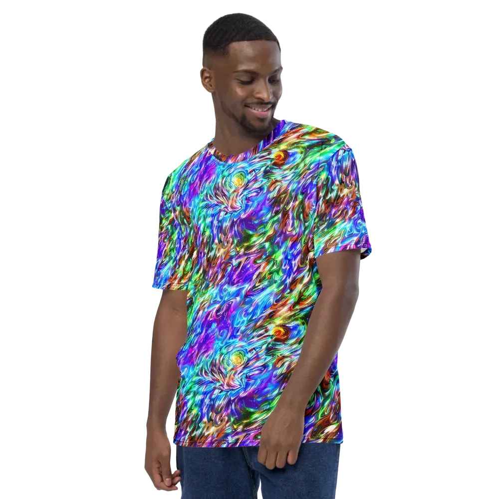 Faini Whirlwind on Men's Crew Neck T-Shirt — Left
