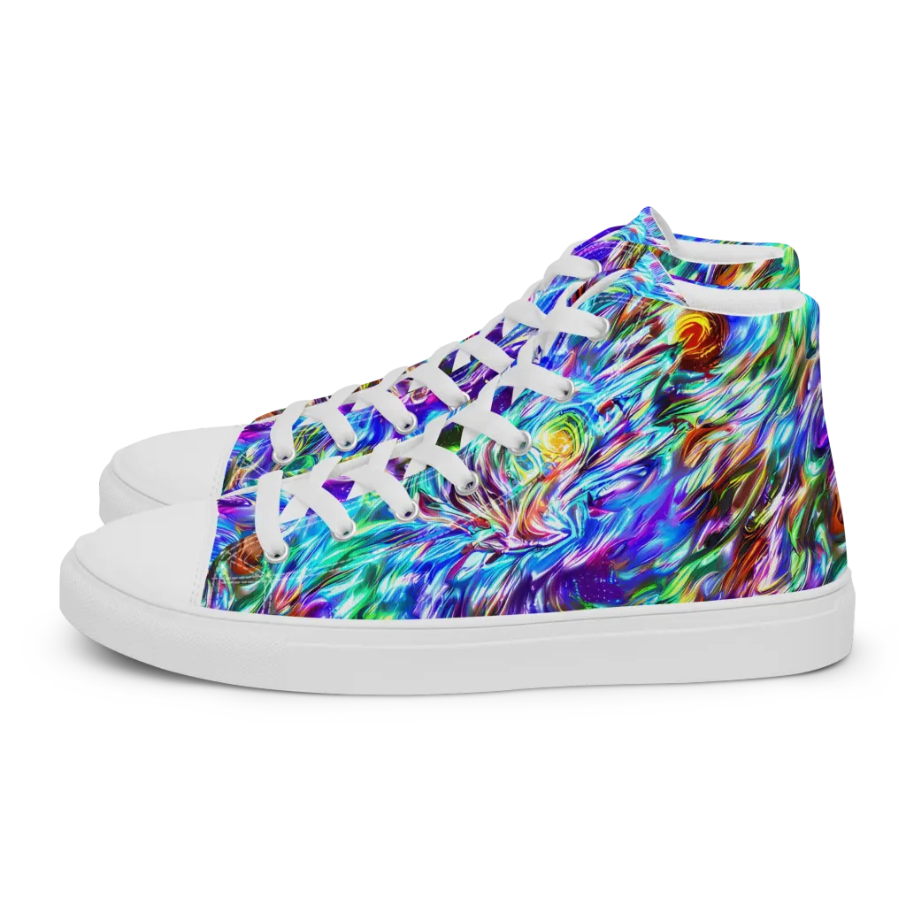 Faini Whirlwind on Men's High Top Canvas Shoes — Left