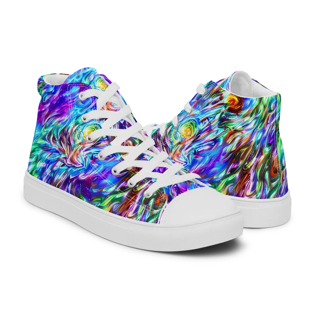 Faini Whirlwind on Men's High Top Canvas Shoes — Right
