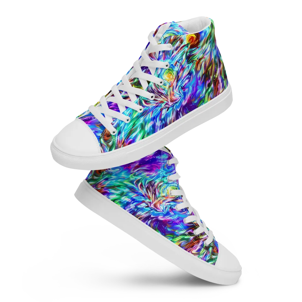Faini Whirlwind on Men's High Top Canvas Shoes — Front