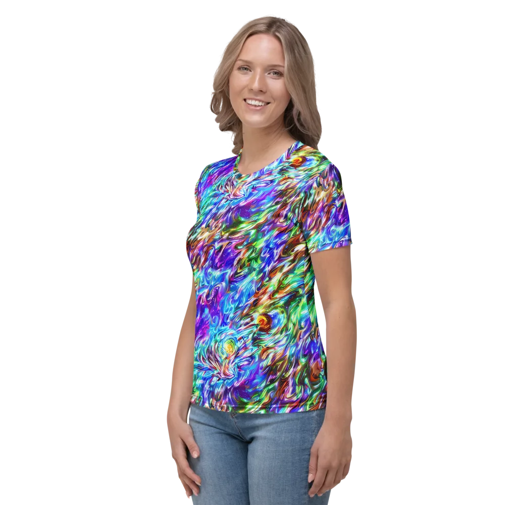 Faini Whirlwind on Women's Crew Neck T-Shirt — Left
