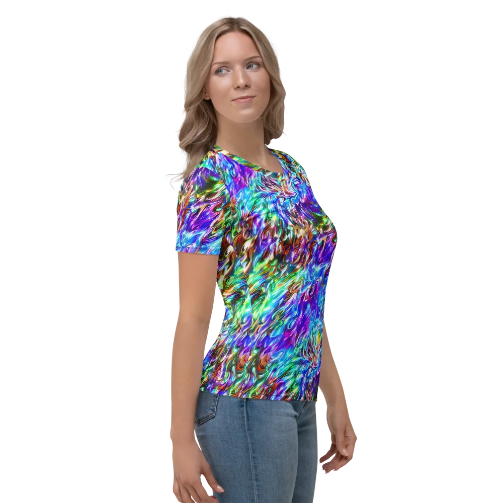 Faini Whirlwind on Women's Crew Neck T-Shirt — Right