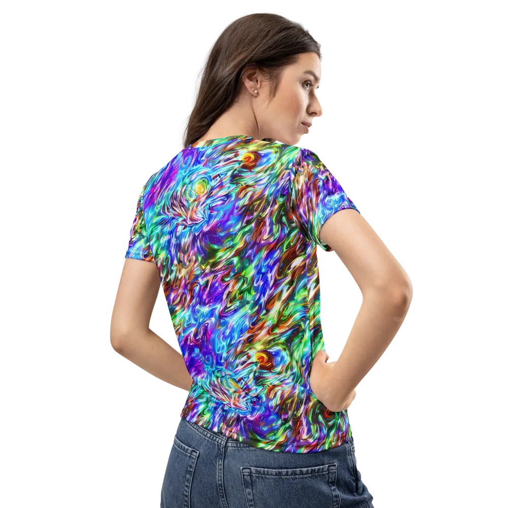Faini Whirlwind on Women's Crew Neck T-Shirt — Back
