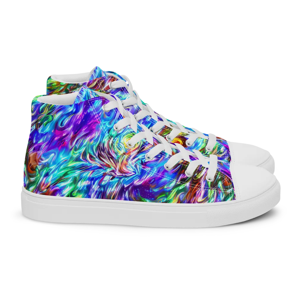 Faini Whirlwind on Women's High Top Canvas Shoes — Right