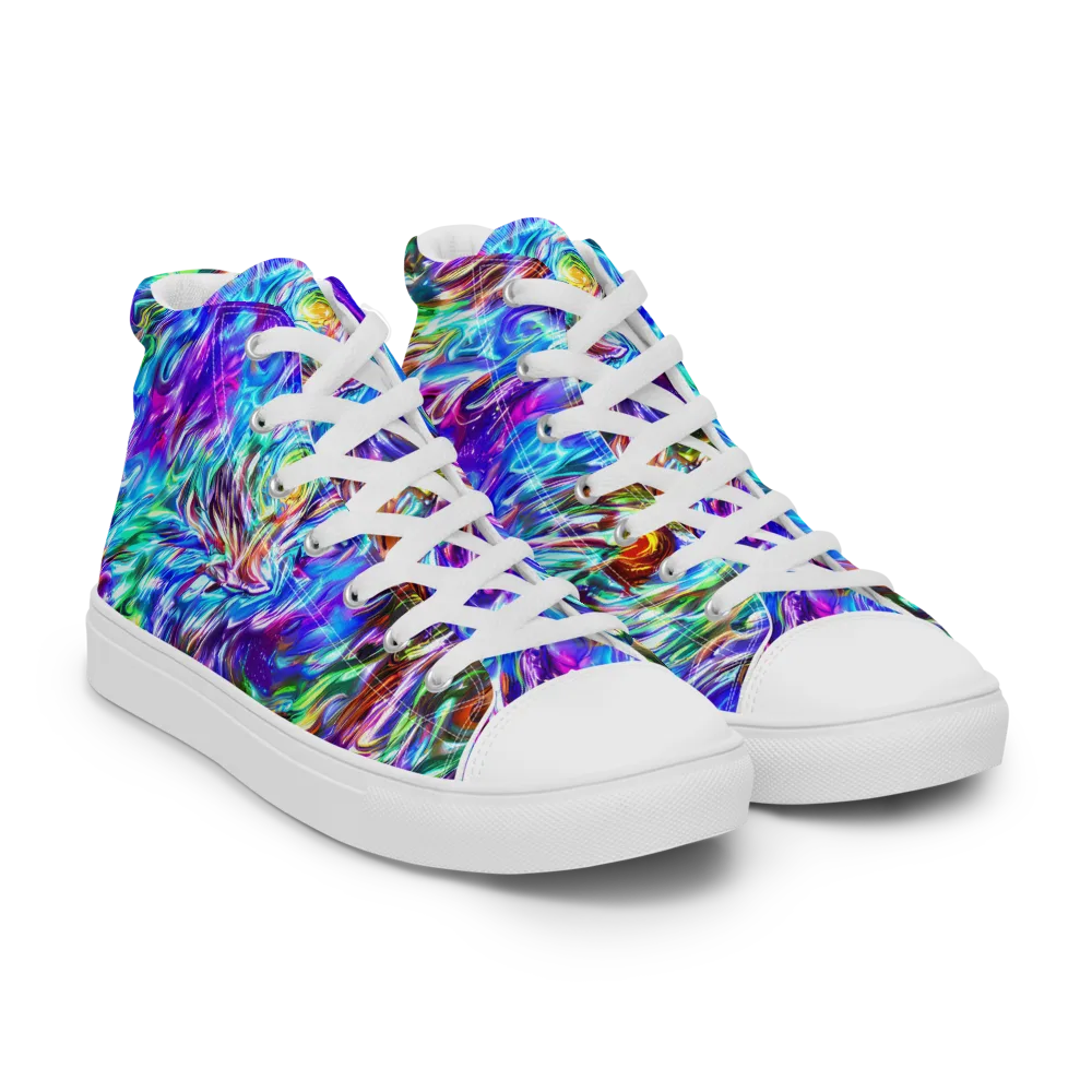 Faini Whirlwind on Women's High Top Canvas Shoes — Right Front