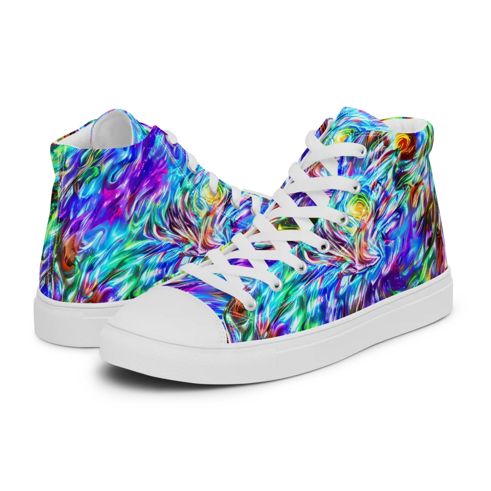 Faini Whirlwind on Women's High Top Canvas Shoes — Left