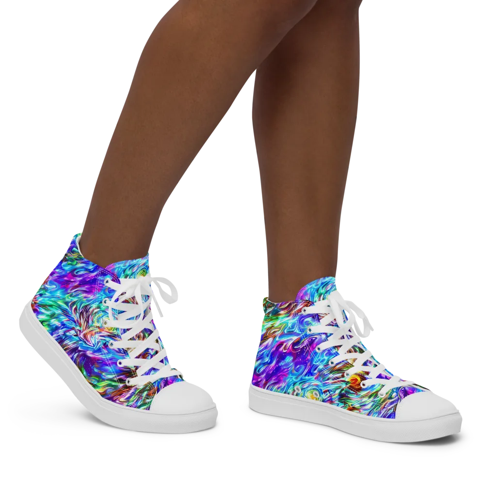 Faini Whirlwind on Women's High Top Canvas Shoes — Right