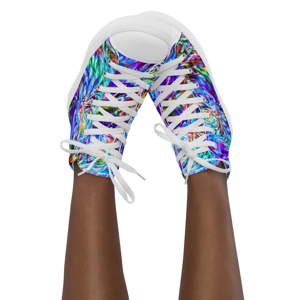 Faini Whirlwind on Women's High Top Canvas Shoes — Front