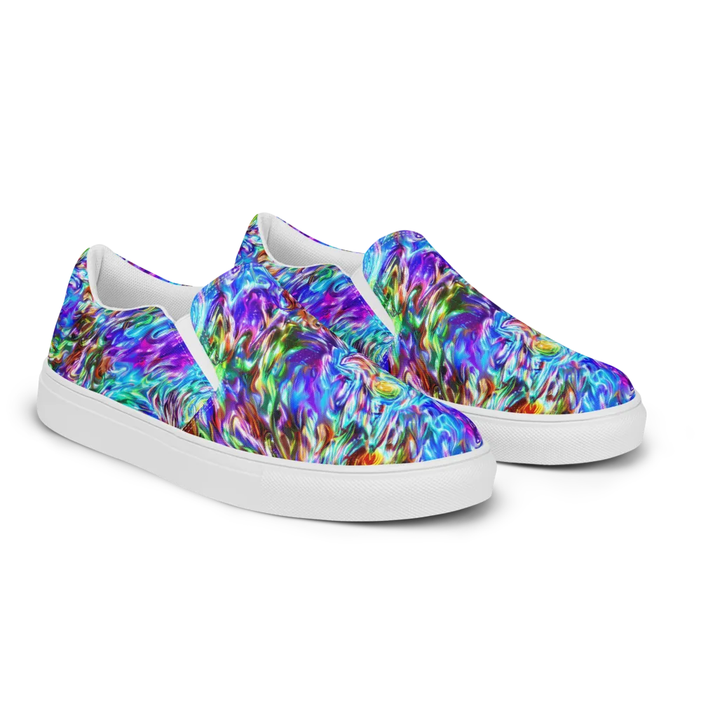 Faini Whirlwind on Men's Slip-On Canvas Shoes — Right Front