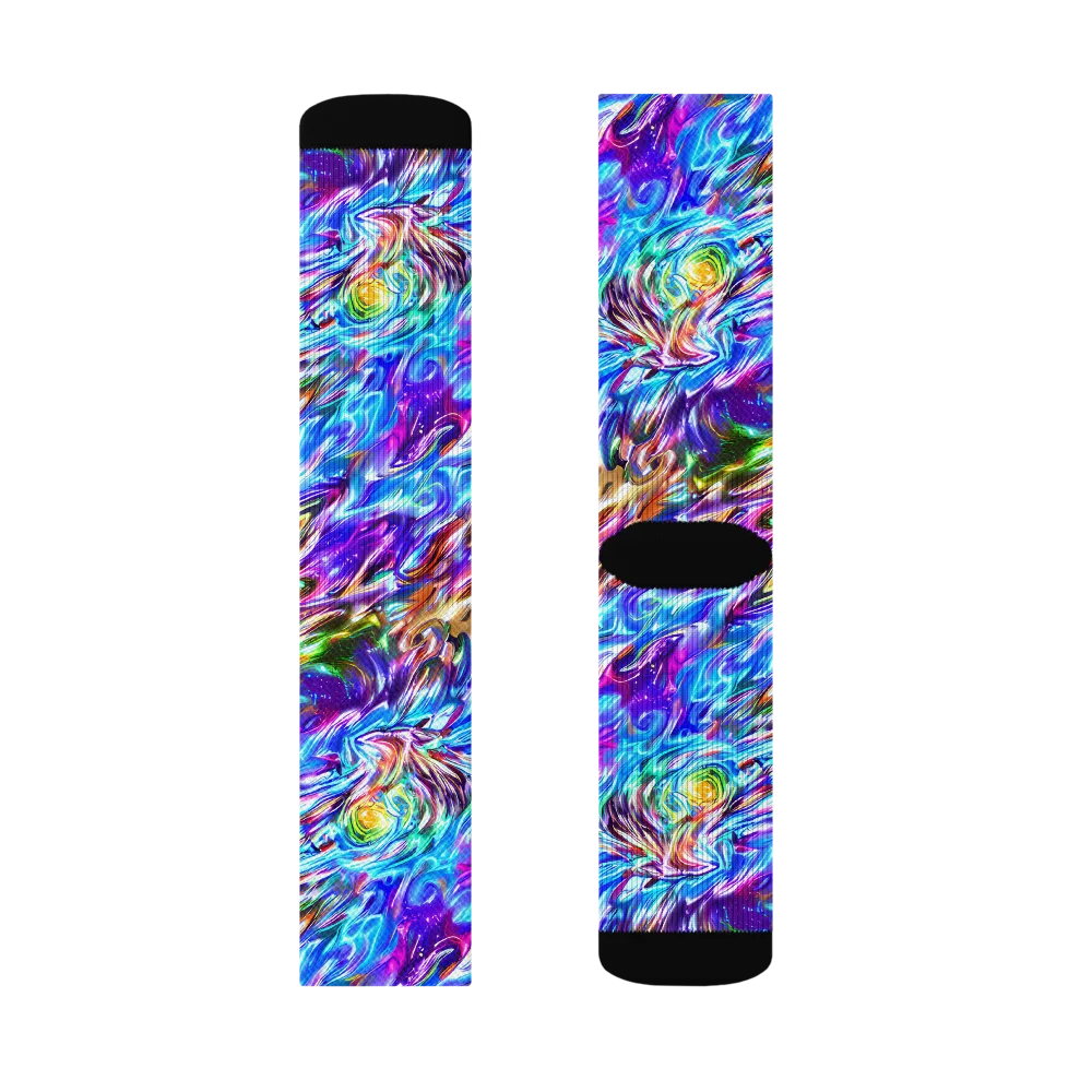 Faini Whirlwind on Socks — Right Sock
