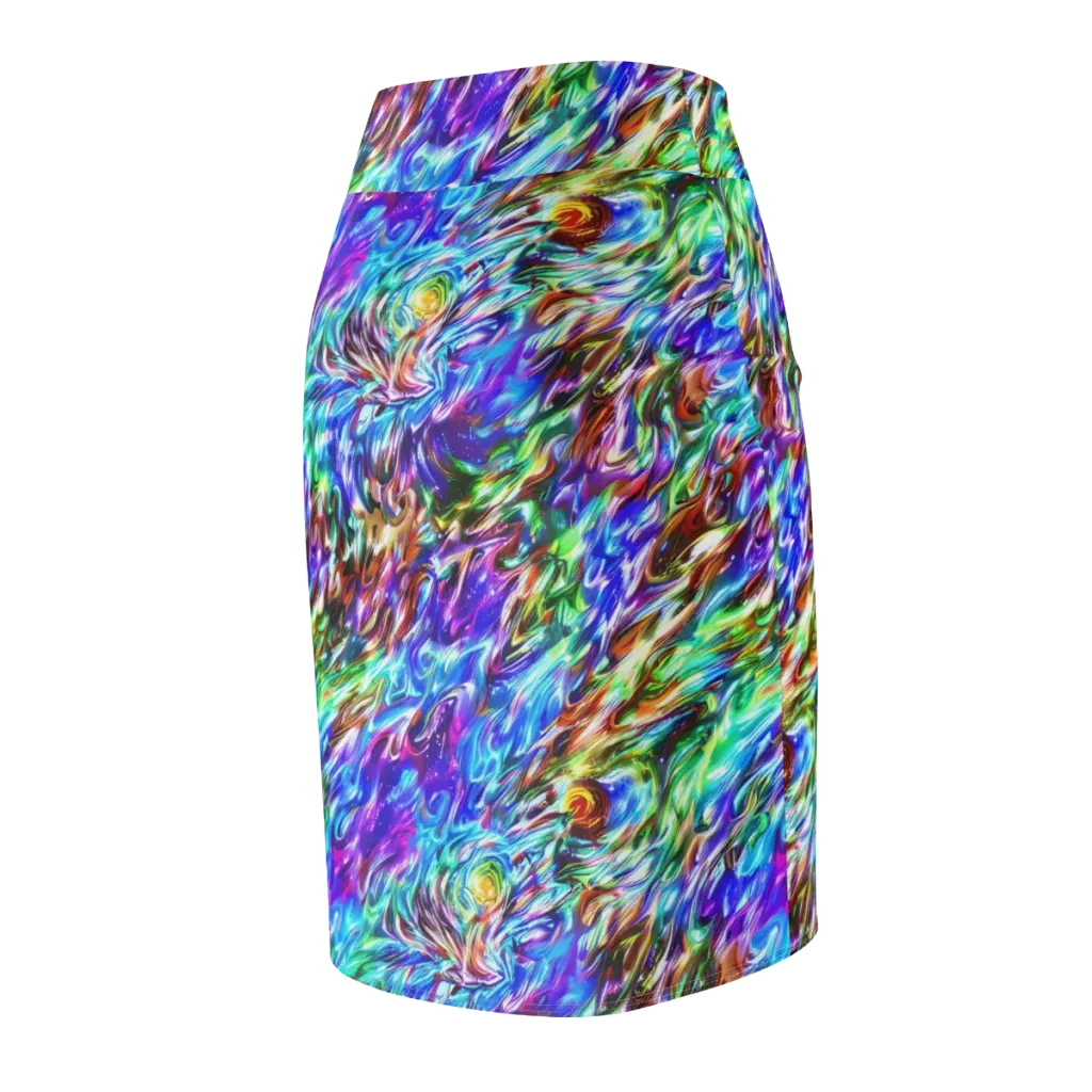 Faini Whirlwind on Pencil Skirt — Back Side