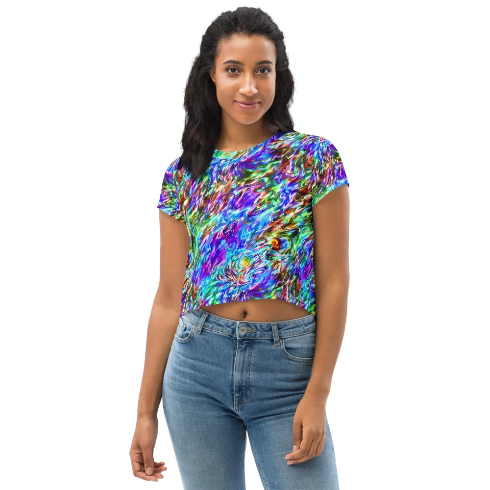 Faini Whirlwind on Crop Tee — Front