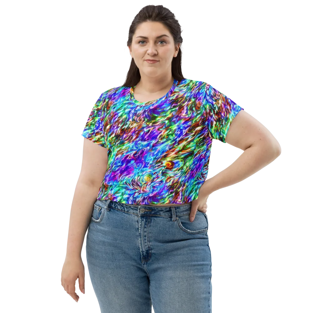 Faini Whirlwind on Crop Tee — Front