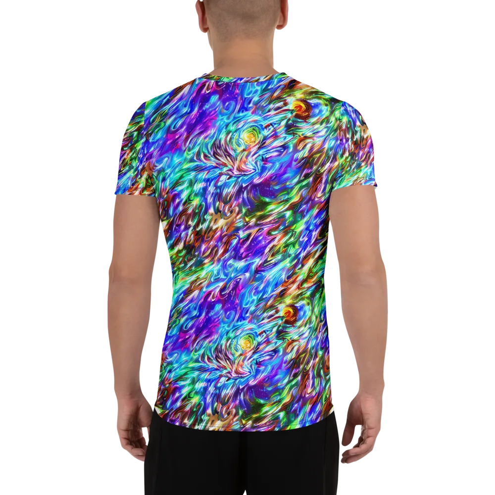 Faini Whirlwind on Men's Athletic T-Shirt — Back