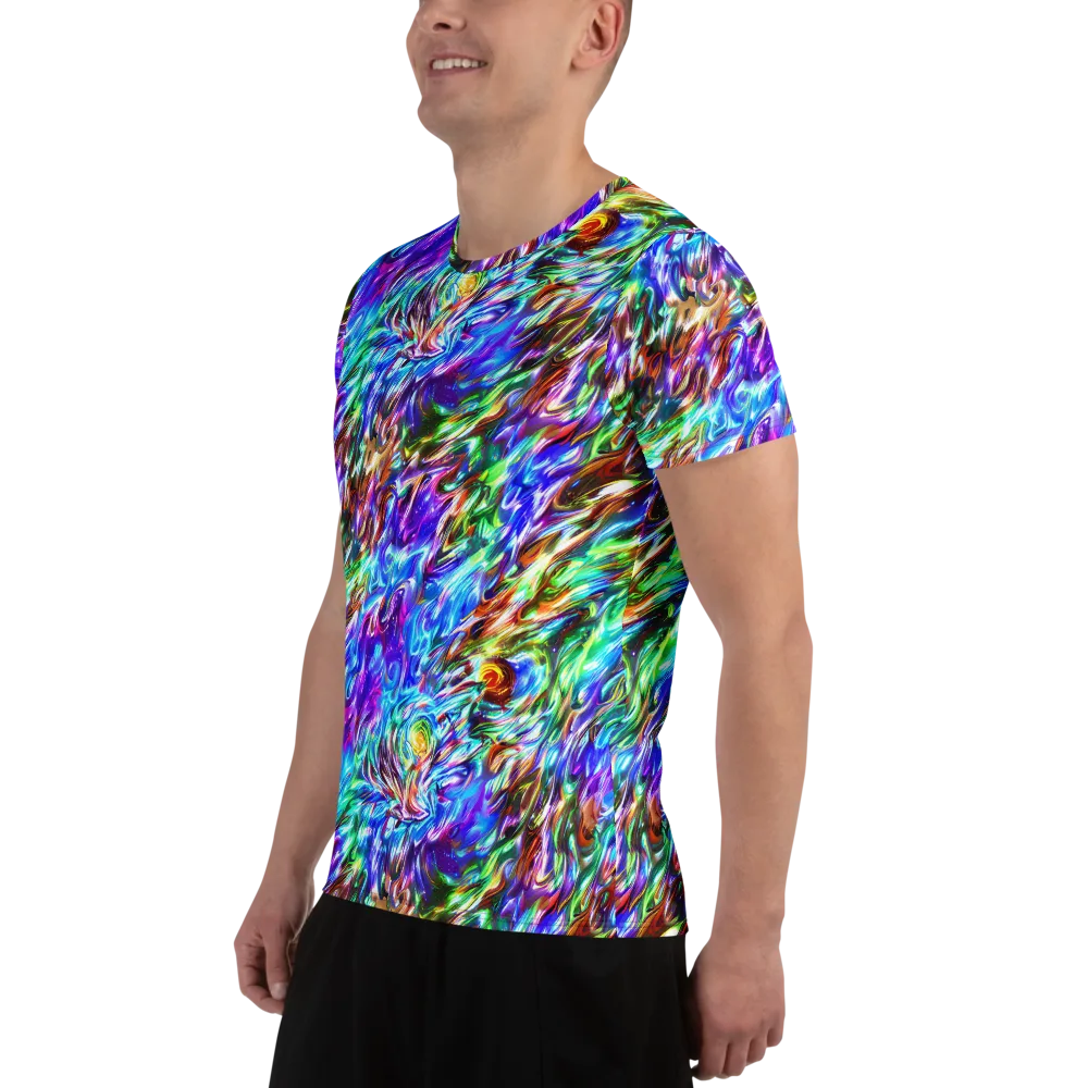 Faini Whirlwind on Men's Athletic T-Shirt — Left