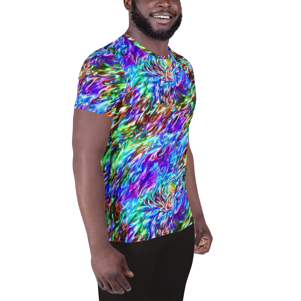 Faini Whirlwind on Men's Athletic T-Shirt — Right