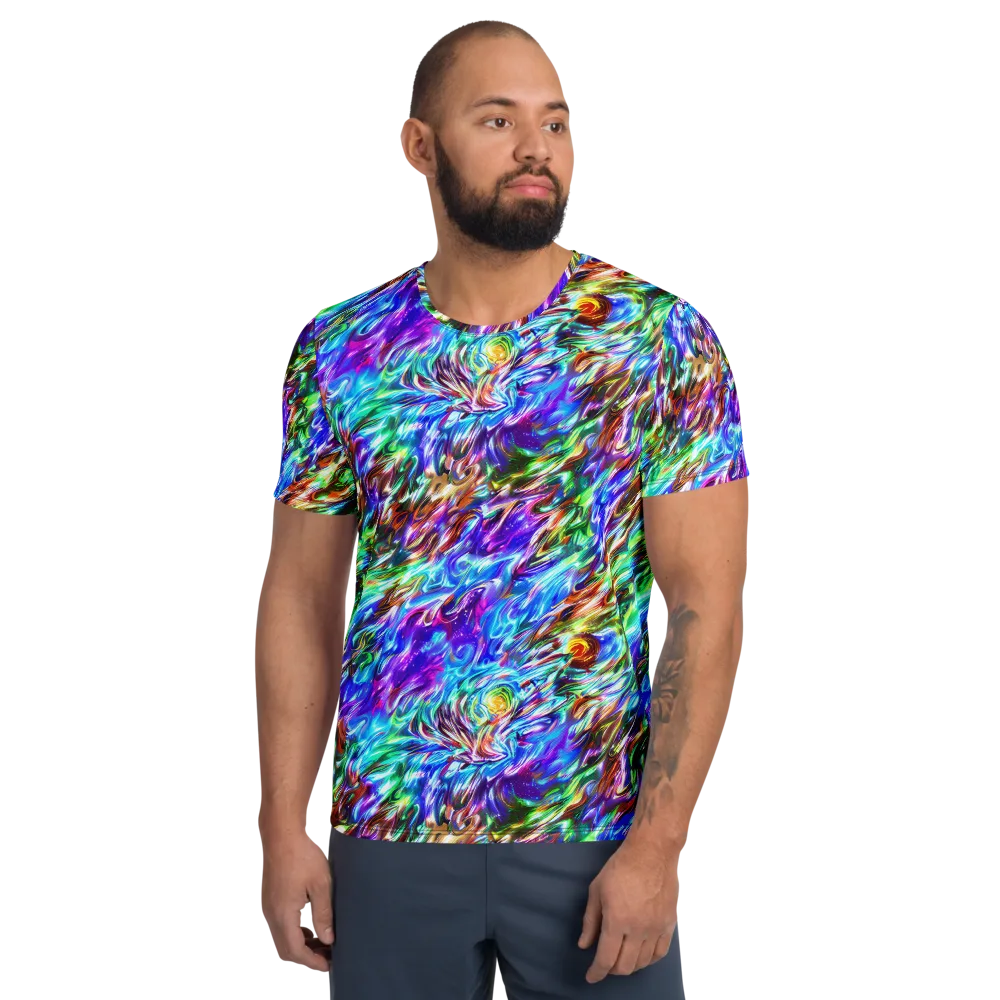 Faini Whirlwind on Men's Athletic T-Shirt — Front