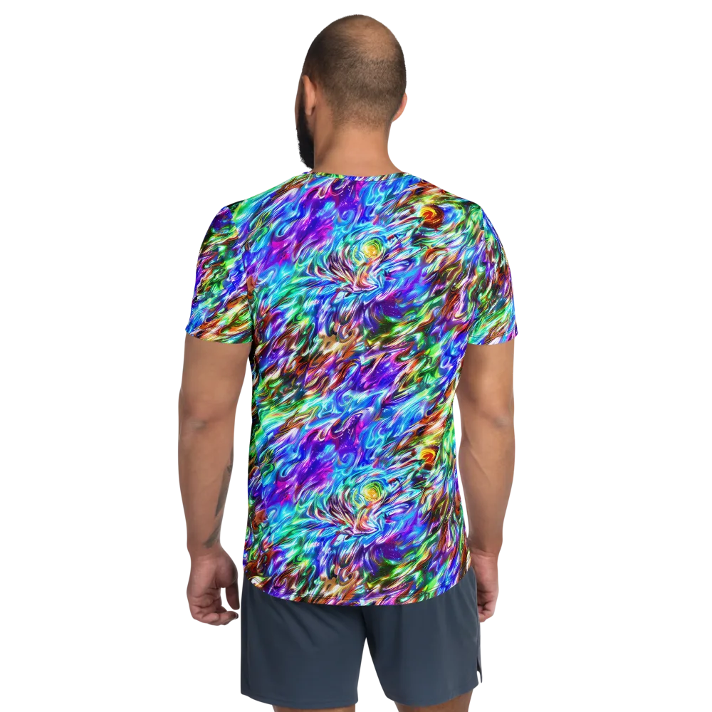 Faini Whirlwind on Men's Athletic T-Shirt — Back