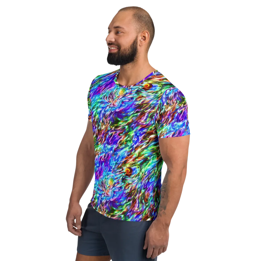 Faini Whirlwind on Men's Athletic T-Shirt — Left
